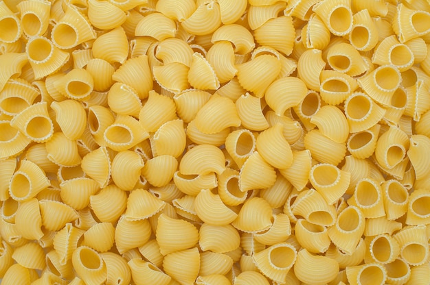 Pasta background close-up. View from above