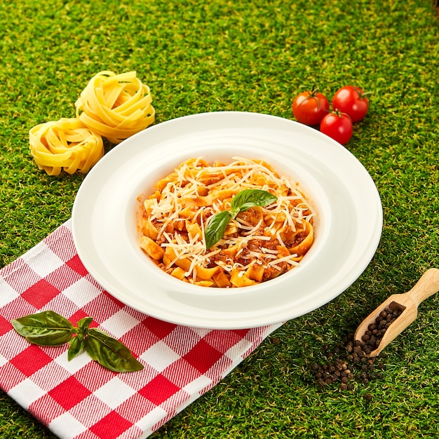 Pasta   bolognese. Traditional italian dish of pasta