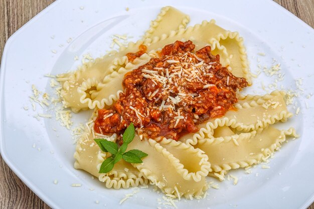 Foto pasta al ragù