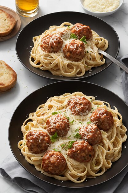 Паста карбонара и спагетти тальятелли с говядиной