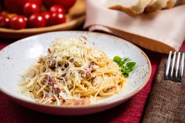 Photo pasta carbonara