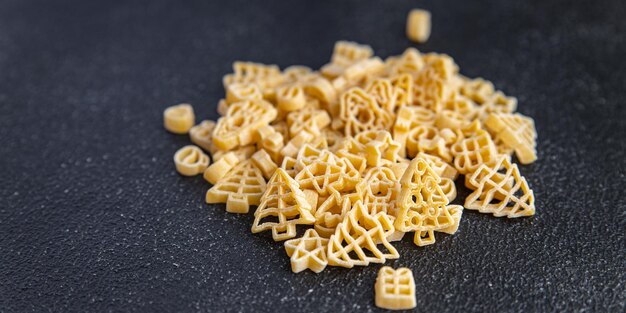 pasta christmas shape festive food snack meal food snack on the table copy space food background