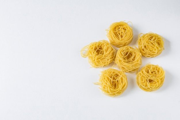 pasta in the form of nests 