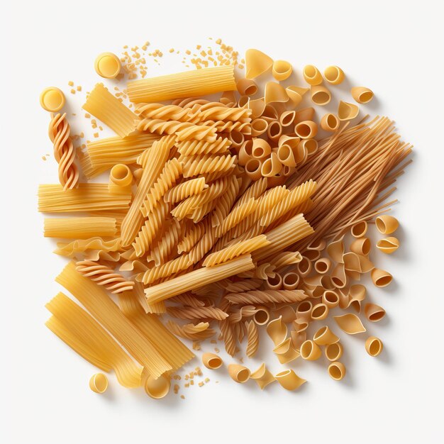 Foto pasta fotorealistische hyper gedetailleerde geïsoleerde door ai gegenereerde illustratie