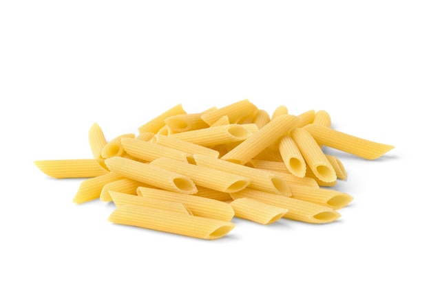 Pasta geïsoleerd op een witte achtergrond.