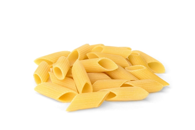 Pasta geïsoleerd op een witte achtergrond.