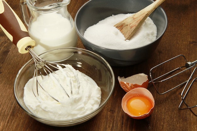 pasta homemade with ingredients