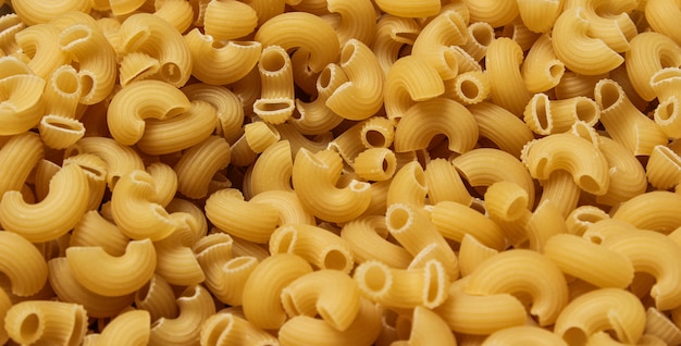 pasta horns close-up. background.