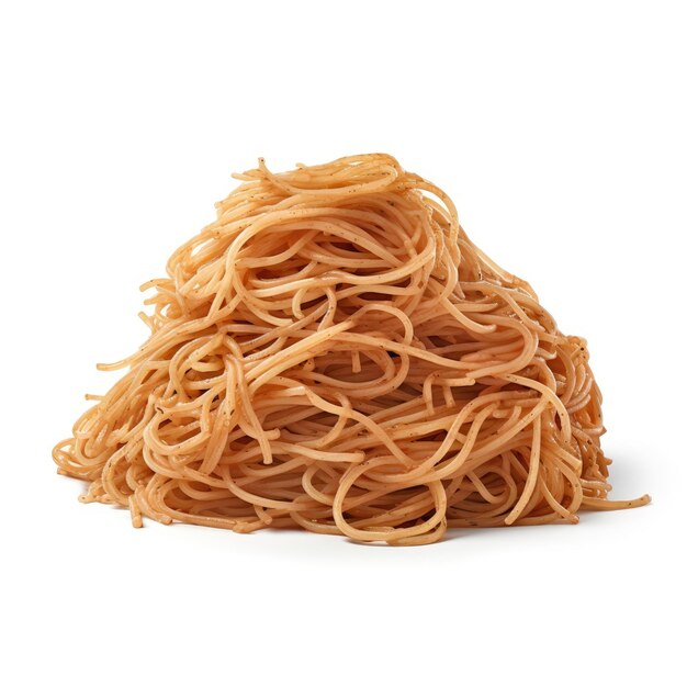 Pasta isolated on white generative AI