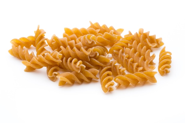 Pasta isolated on the white surface.