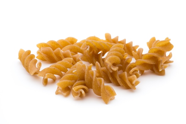 Pasta isolated on the white surface.