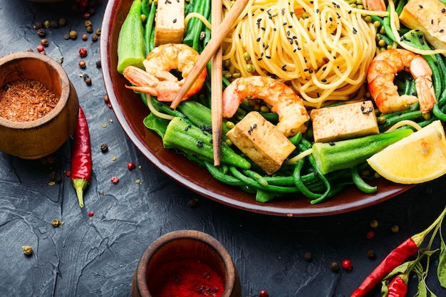 Pasta met garnalen