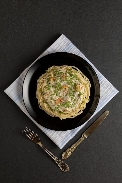 pasta met garnalen