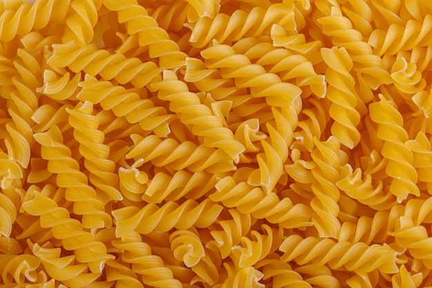 Pasta products in the form of a spiral texture