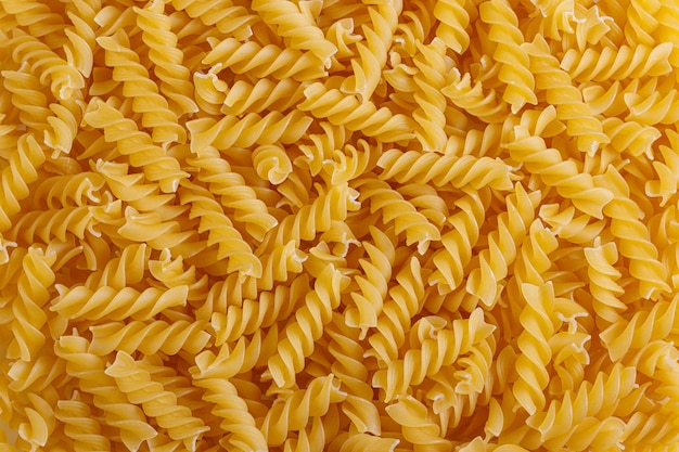 Pasta products in the form of a spiral texture