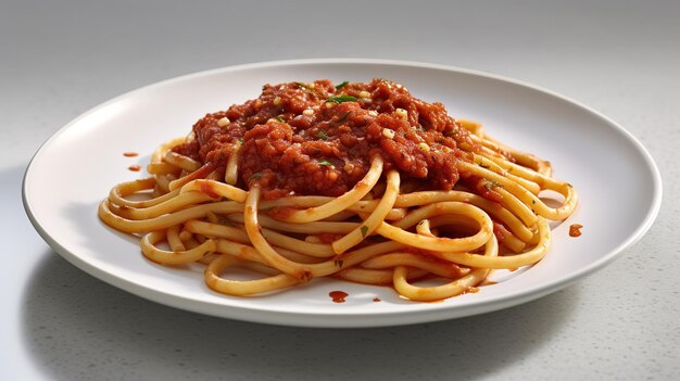 Pasta with amatriciana sauce