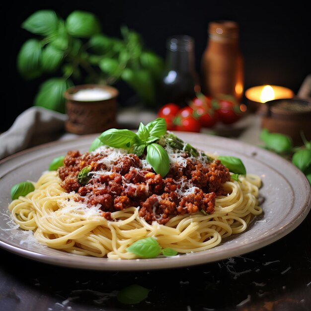 Pasta with Bolognese sauce