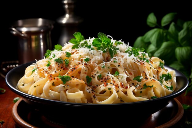 pasta with cheese and herbs