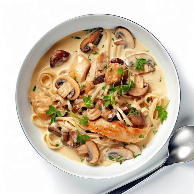 Pasta with Chicken and Mushrooms