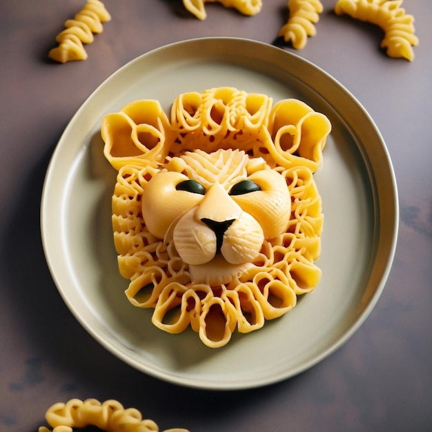 pasta with lion serving