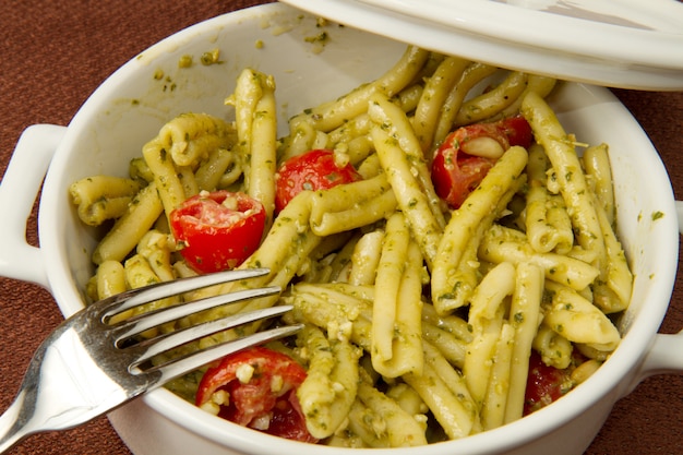 Pasta with pesto