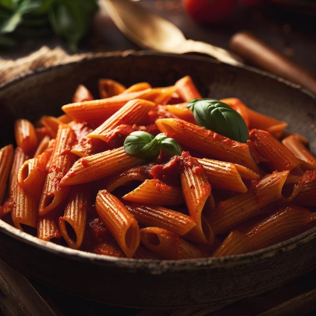 Photo pasta with tomato sauce