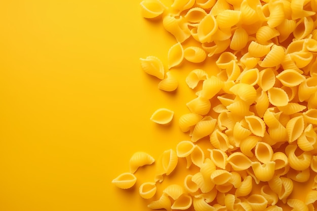 Pasta yellow banner cooking Generate Ai