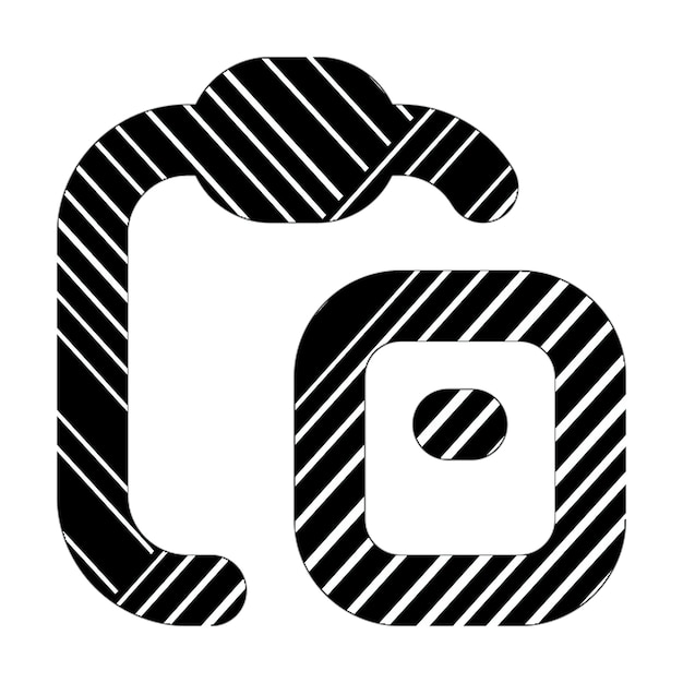 paste icon black white diagonal lines