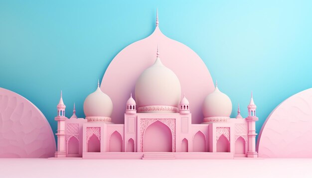 パステル 3D モスク