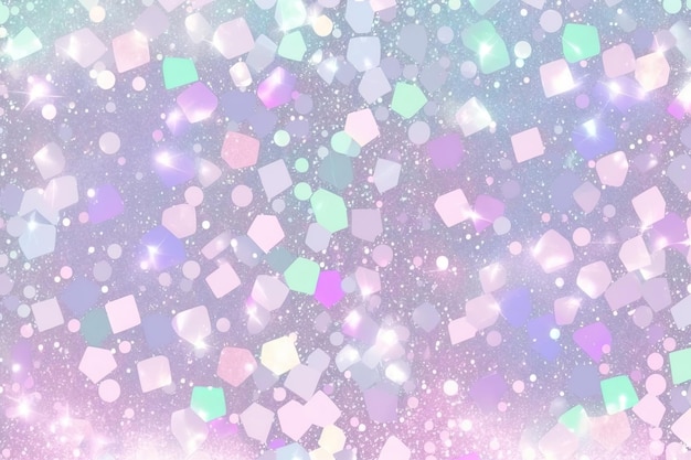 Pastel abstract background with bokeh defocused lights and stars