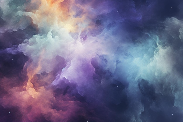 Pastel abstract nebula