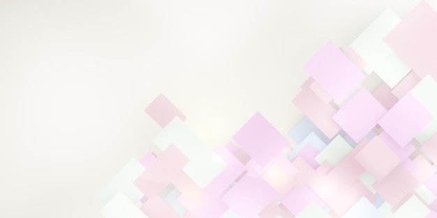 Pastel background geometric tile hierarchy of abstract squares
for pasting text 3d illustrations