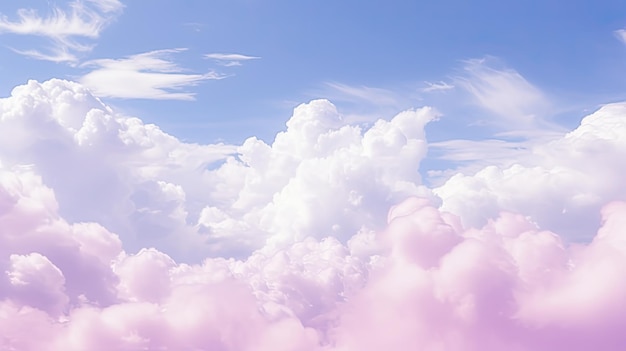 Pastel background of sky in feminine