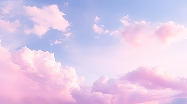 Pastel background of sky in feminine