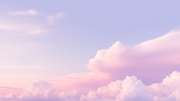 Pastel background of sky in feminine