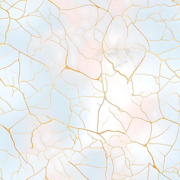 A pastel background with a kintsugiinspired gradient marble texture adorned with golden lines