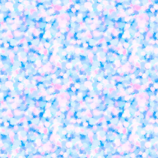 Pastel blue pink texture brushstroke seamless pattern color\
spot repeat print tie dye fashion design