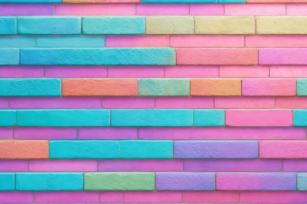 Photo pastel brick wall background pastel wall background brick wall background wall background brick background ai generative