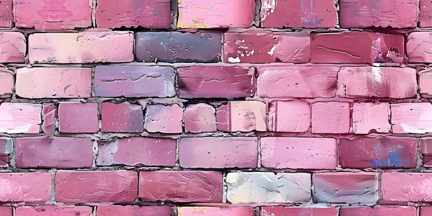 pastel brick wall Blush color seamless background Concept Pastel Brick Wall Blush Color Seamless Background