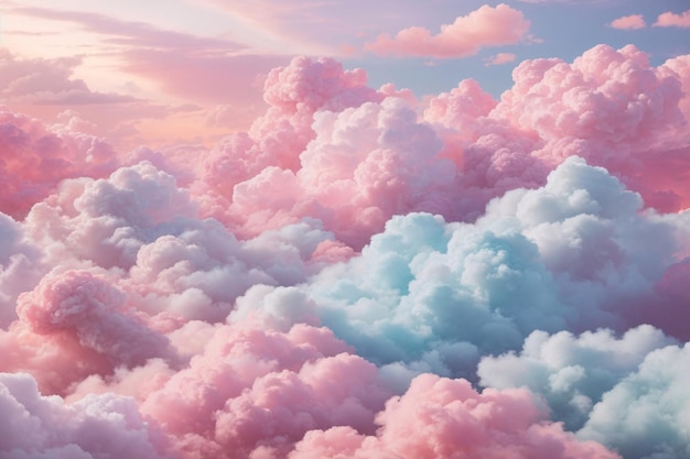 Pastel Clouds Background Pastel Cloud Background Dreamy Clouds Background Pastel Sky Background AI Generative