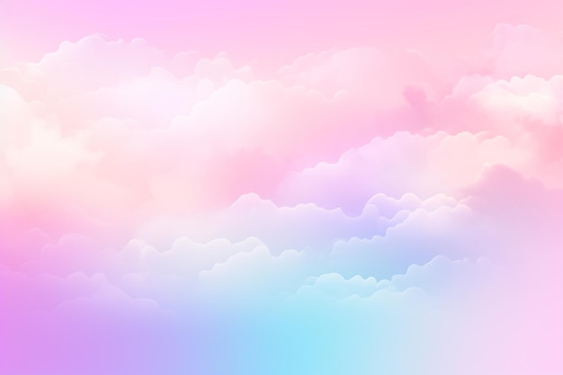 Pastel clouds in a pastel sky background