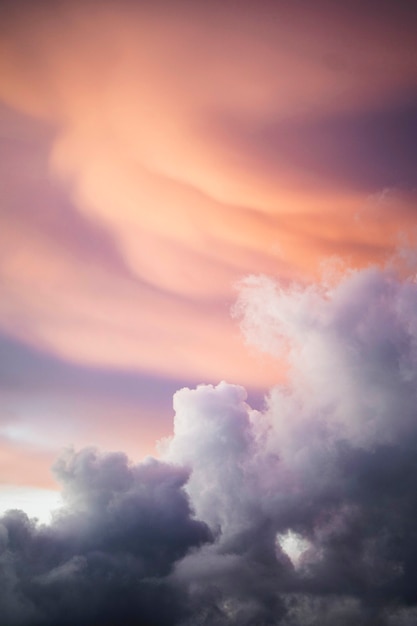 Pastel cloudy sky background