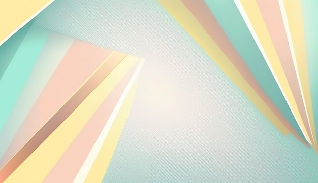 Pastel color abstract background with geometric lines