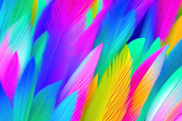 Pastel color feather abstract background