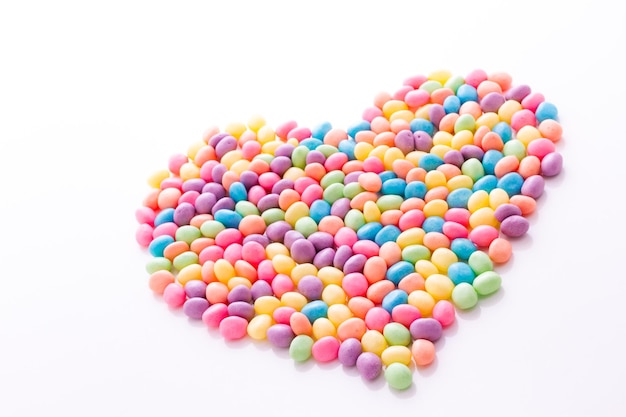 Pastel color jelly beans for Easter.