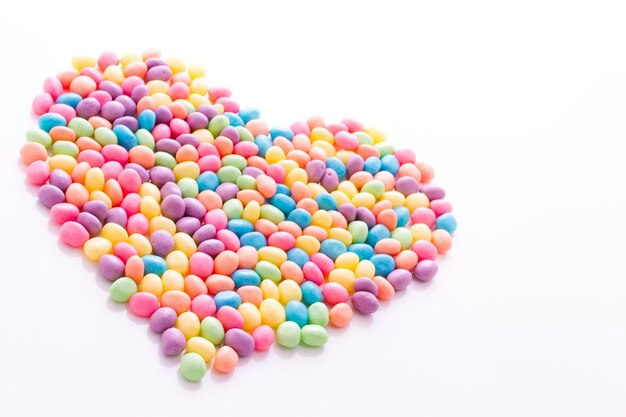 Pastel color jelly beans for Easter.