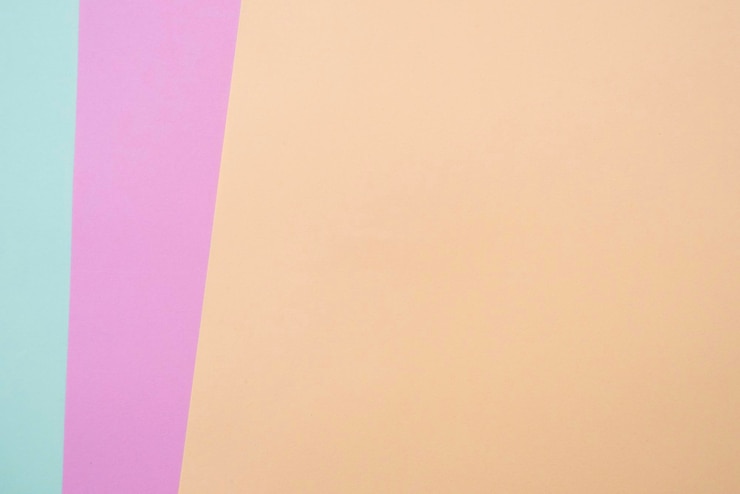 Photo pastel color paper texture for background blank paper textured background stationery mockup minimal geometric shapes