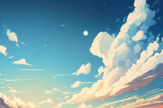 Pastel color of sky background Illustration graphic design