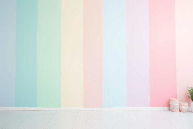 Photo pastel color on a wall backdrop