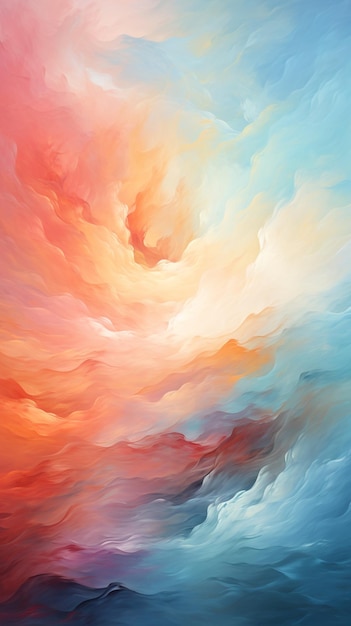 a pastel colorful abstract background of a colorful liquid